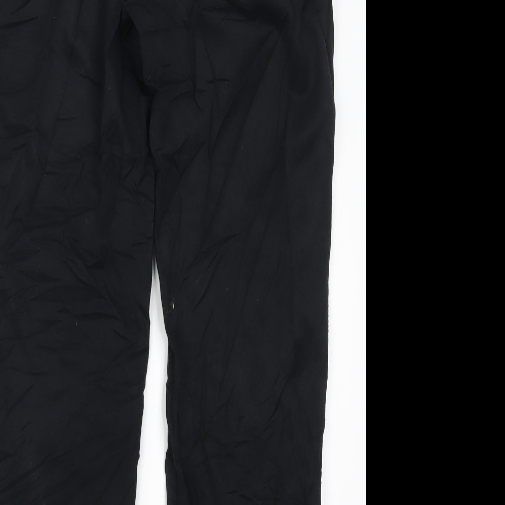 Marks and Spencer Womens Black Trousers Size 14 L28 in