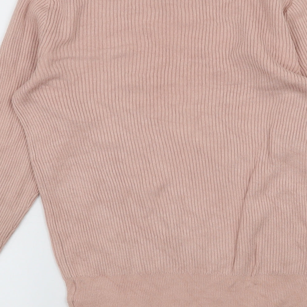 Marks and Spencer Womens Pink Knit Pullover Jumper Size 8