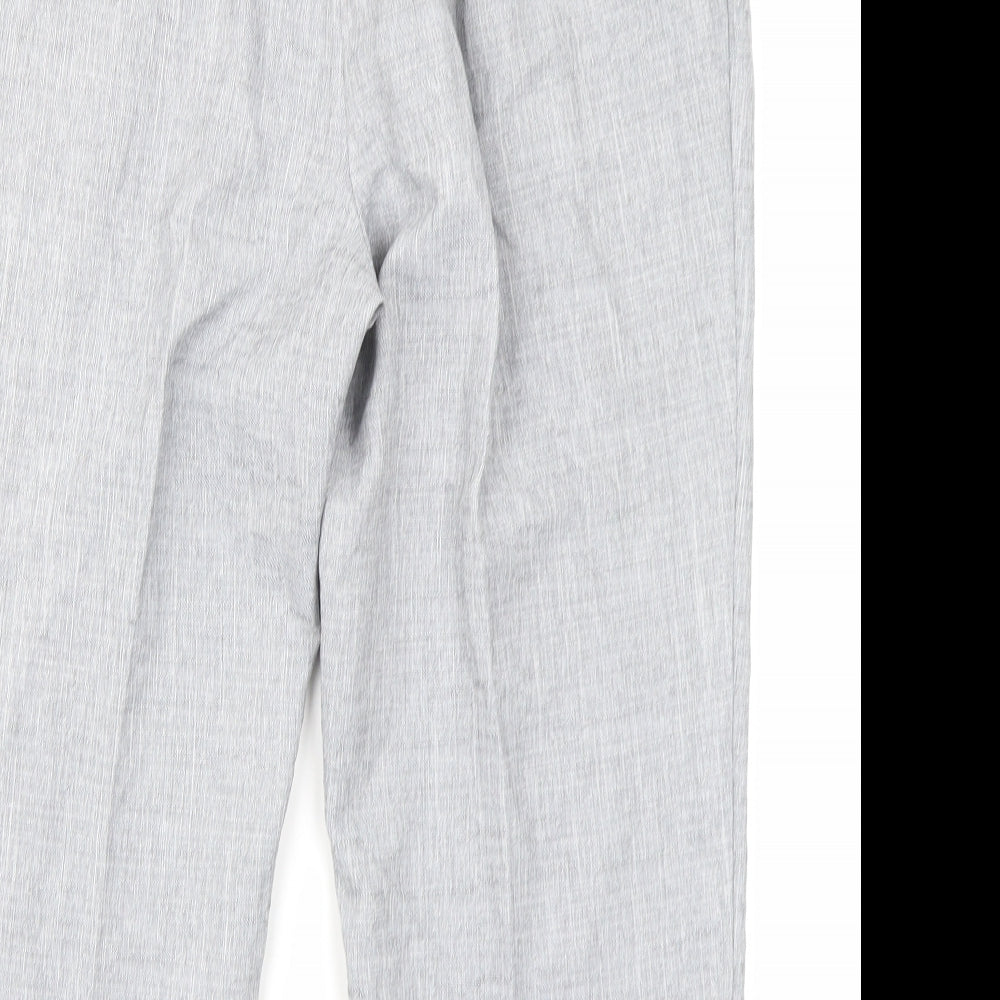 M&S Womens Grey Trousers Size 18 L20 in