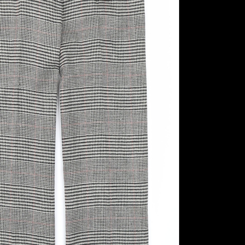 Massimo Womens Brown Check Trousers Size 32 in L31 in