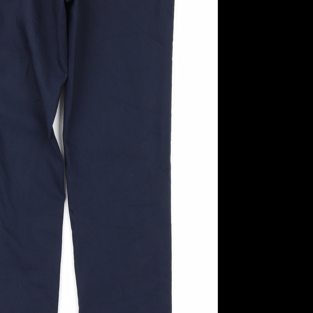 H&M Womens Blue Trousers Size 6 L23 in