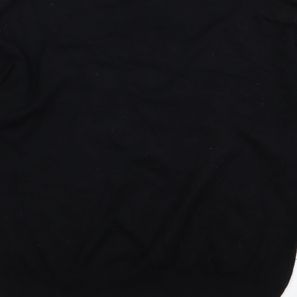 Per Una Womens Black Basic T-Shirt Size 10