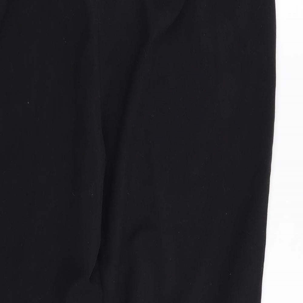 M&S Womens Black Trousers Size 14 L27 in