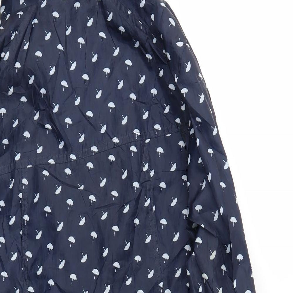ORIGANALS Womens Blue Polka Dot Jacket Coat Size 14