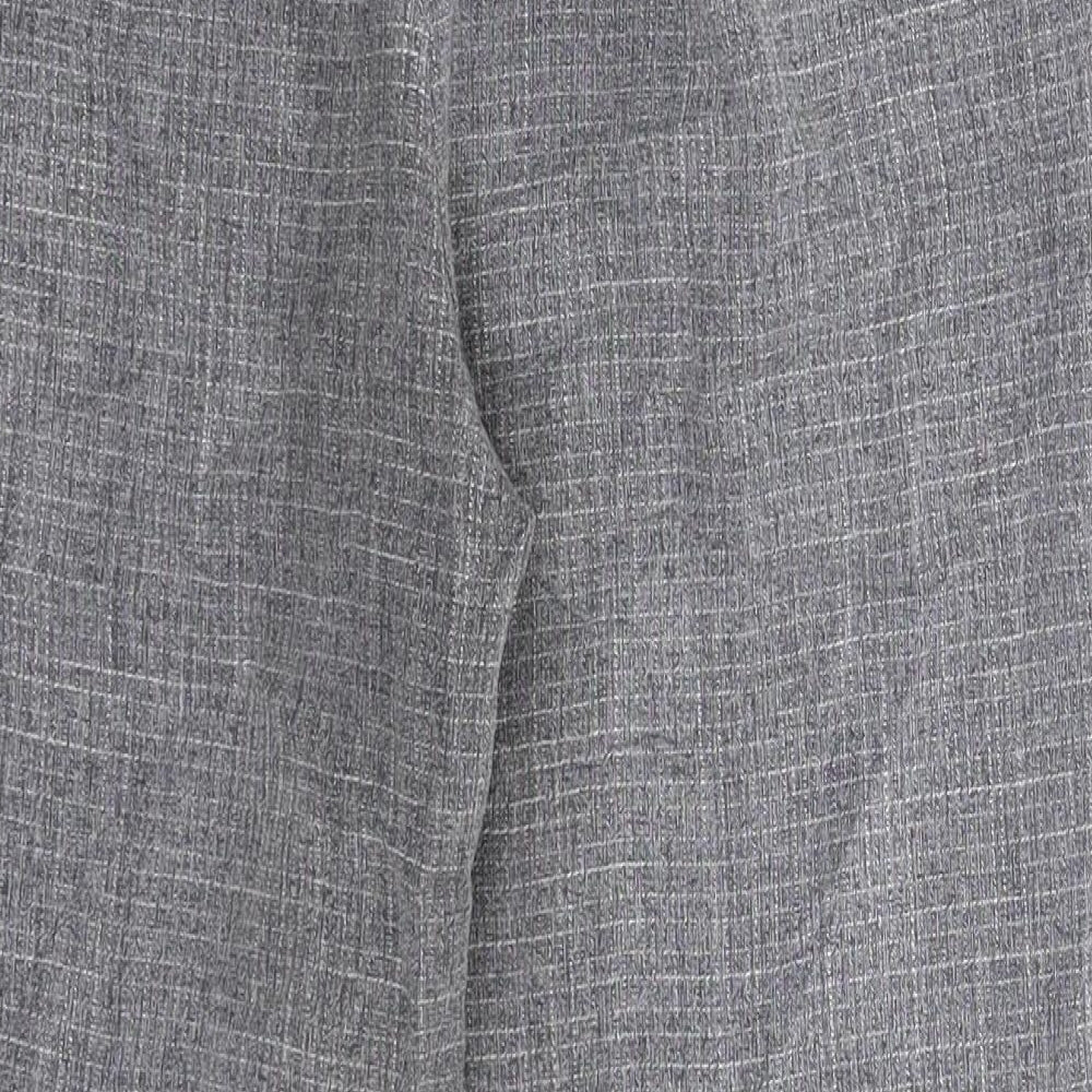PRETTYLITTLETHING Womens Grey Trousers Size 10 L24 in