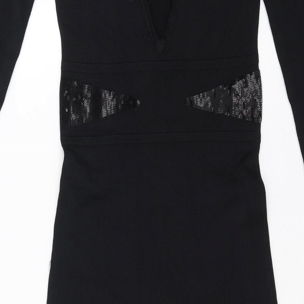 Amichi Womens Black Bodycon Size S