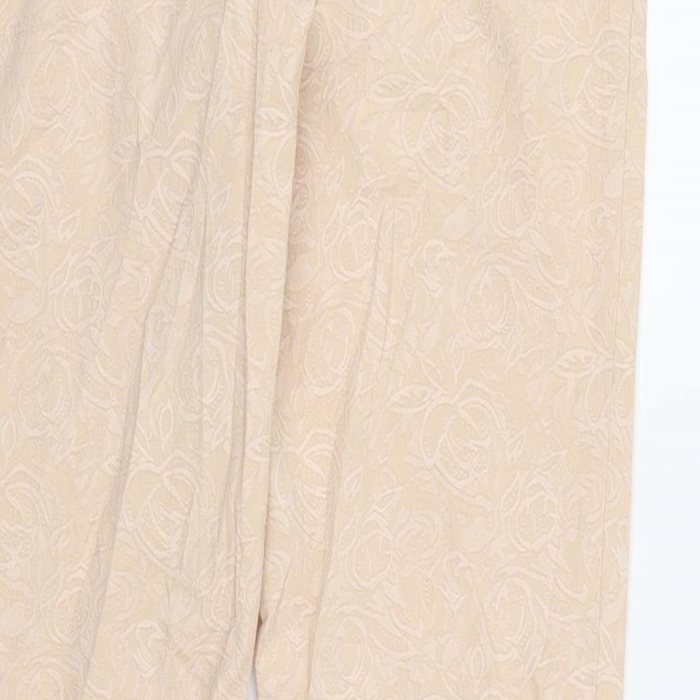 NEXT Womens Pink Floral Carrot Trousers Size 10 L29 in