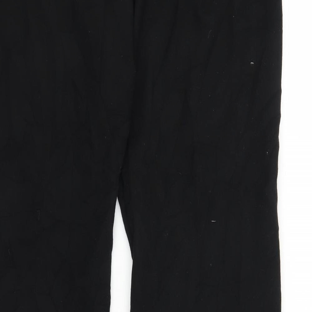 Preworn Womens Black Trousers Size L L31 in