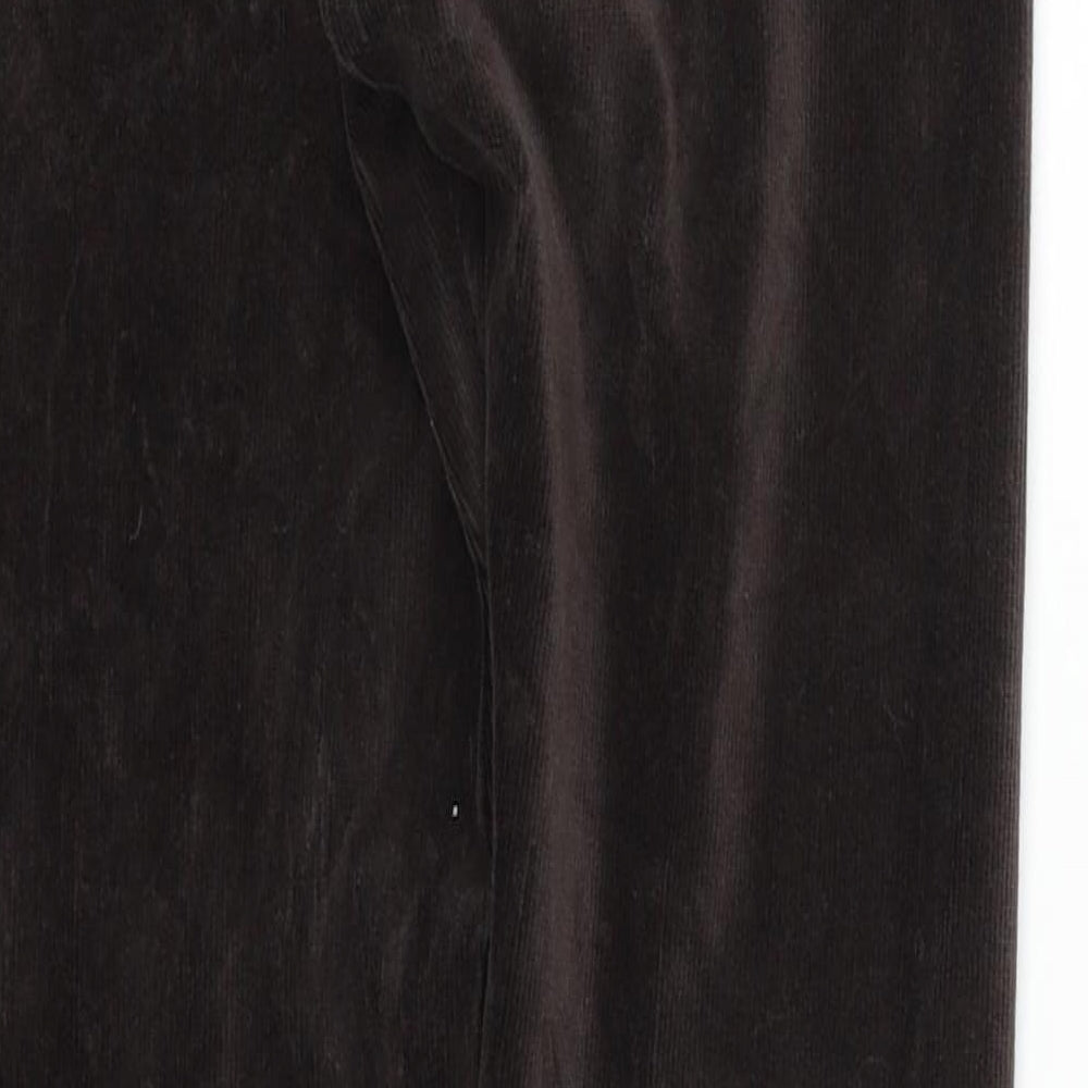 Marks and Spencer Womens Brown Trousers Size 8 L25 in