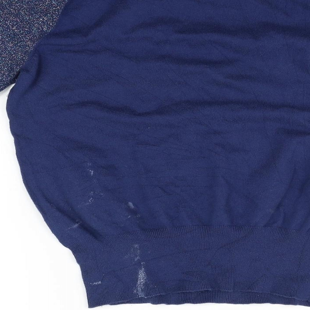 Marks and Spencer Womens Blue Pullover Jumper Size 14 - washable marks