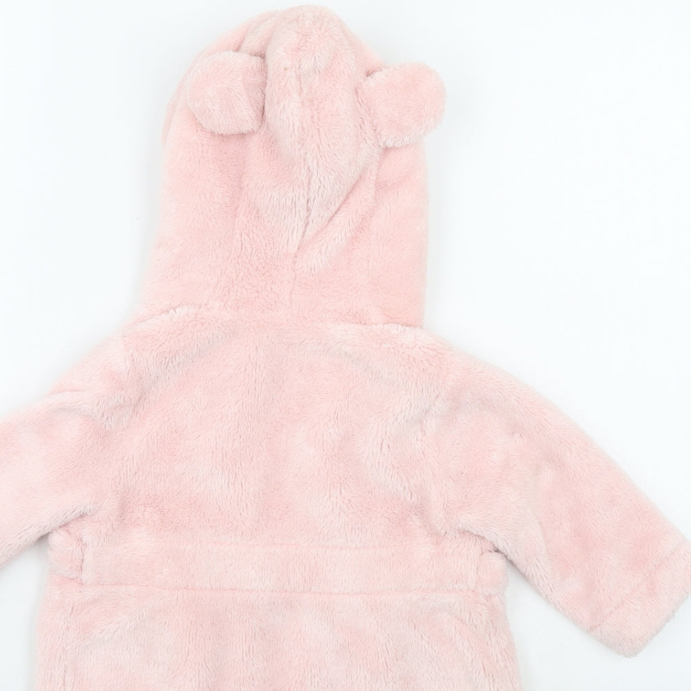 Preworn Girls Pink Gown Size 6-9 Months