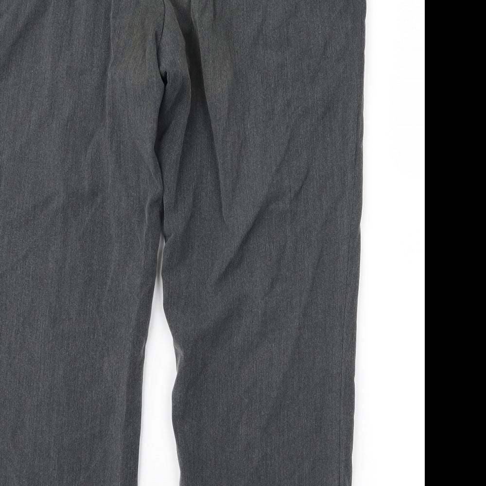 BM Womens Grey Trousers Size 16 L24 in