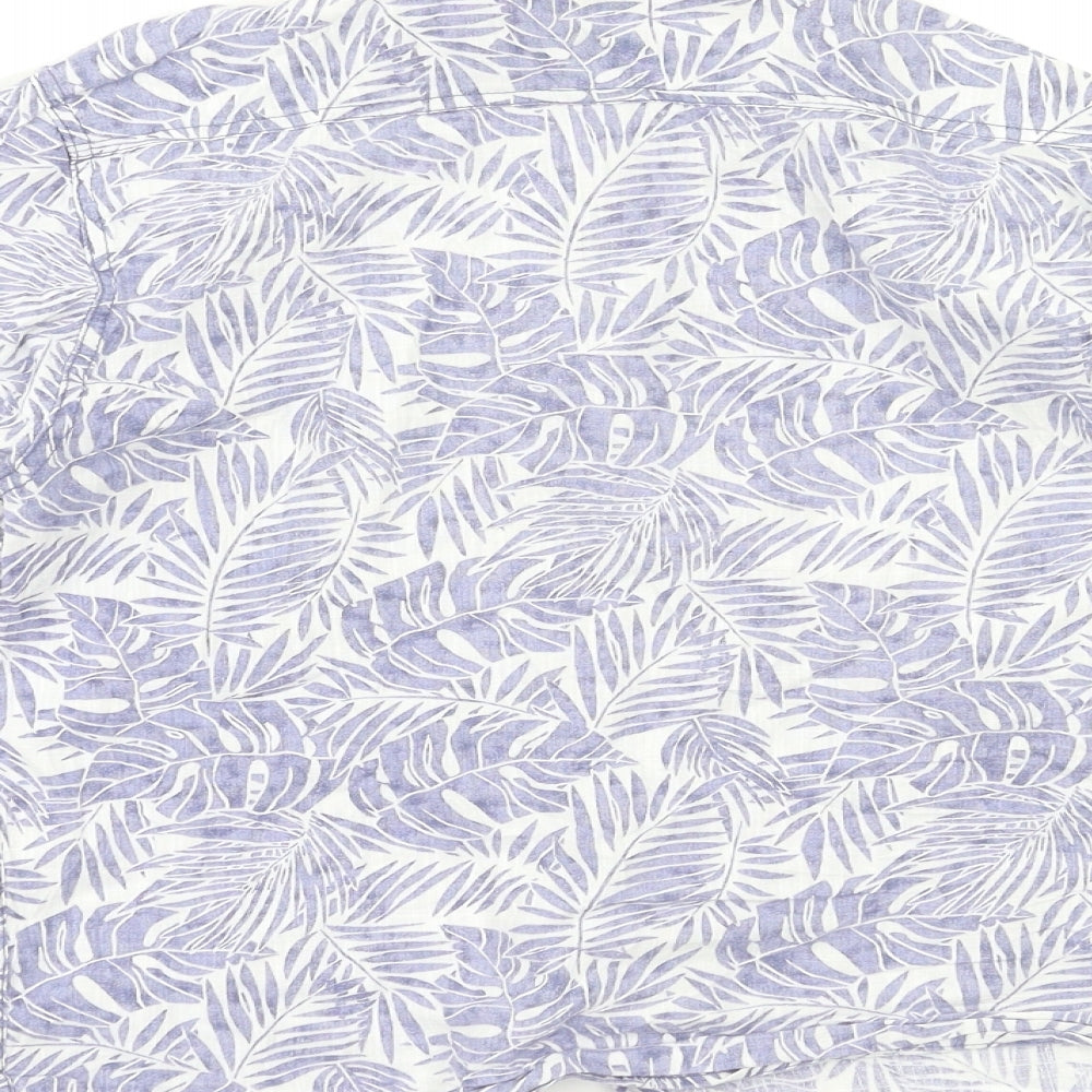 Zara Boys Blue Floral Button-Up Size 9 Years