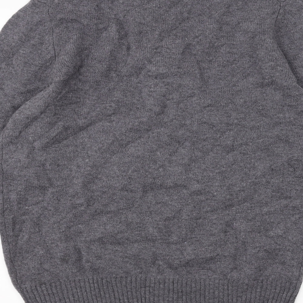 Marks and Spencer Mens Grey Knit Pullover Jumper Size M