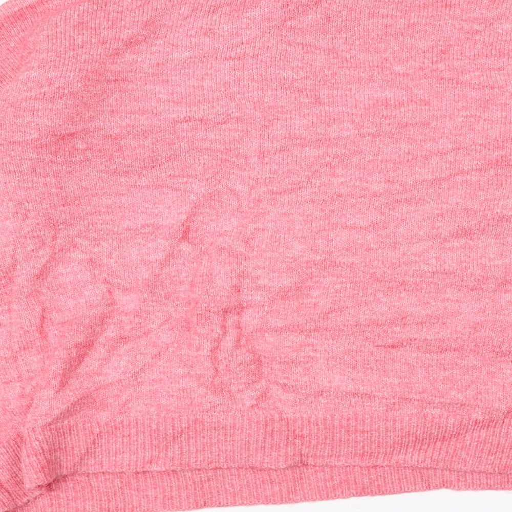 Papaya Womens Pink Knit Pullover Jumper Size L