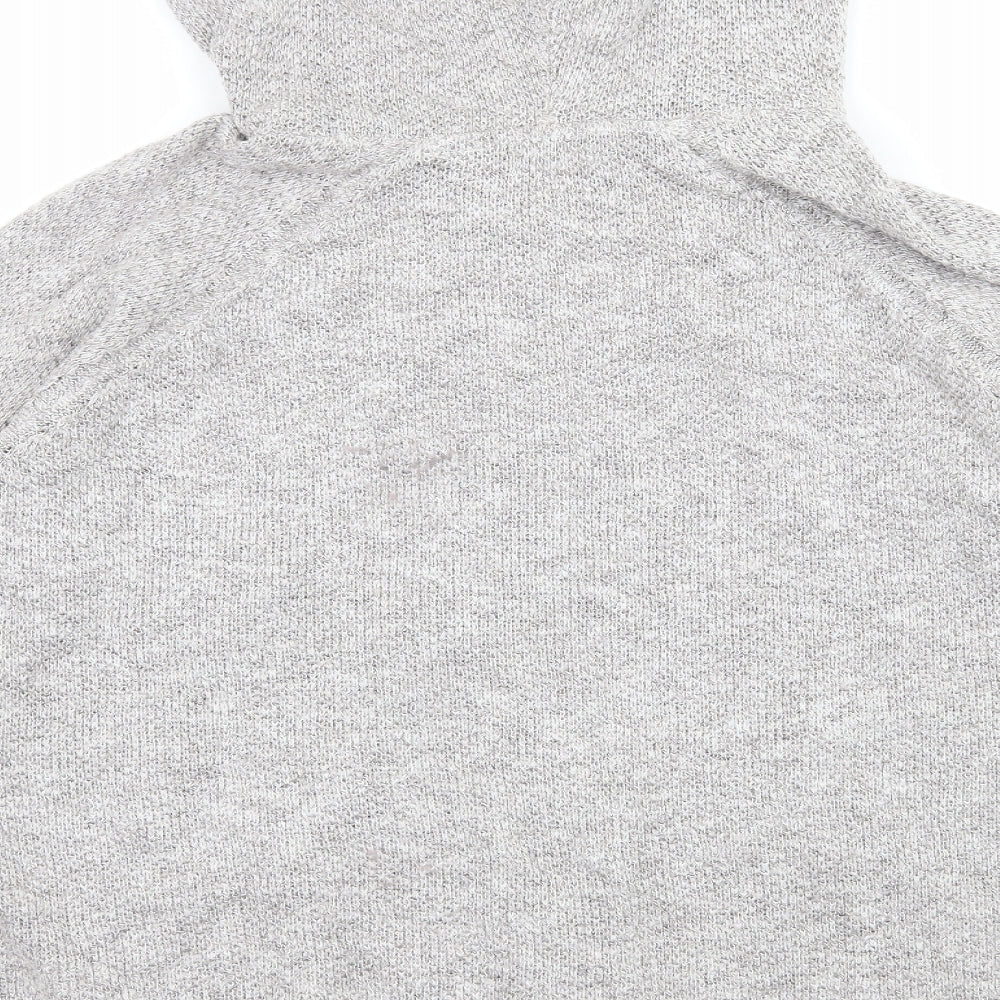 Fat Face Womens Grey Knit Full Zip Hoodie Size 18