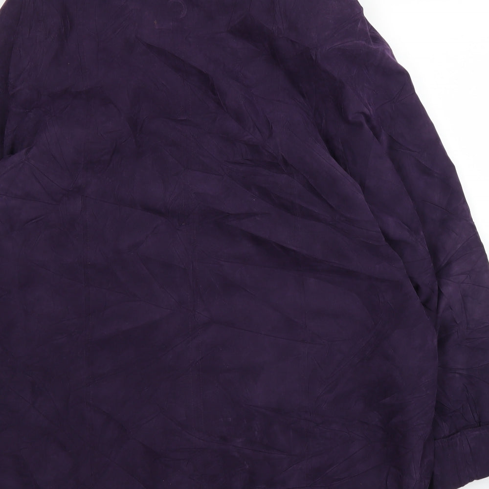 Bonmarché Womens Purple Overcoat Coat Size M