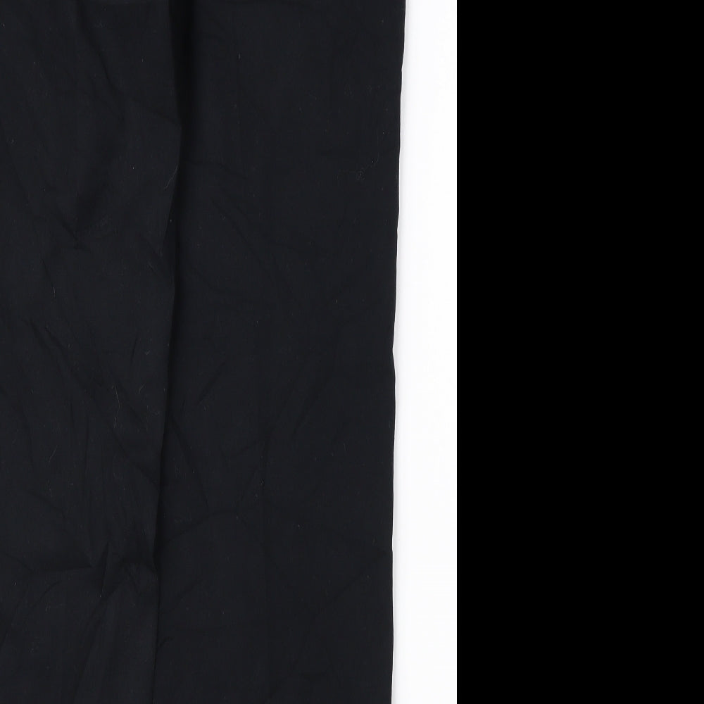 Marks and Spencer Womens Black Trousers Size 10 L28 in