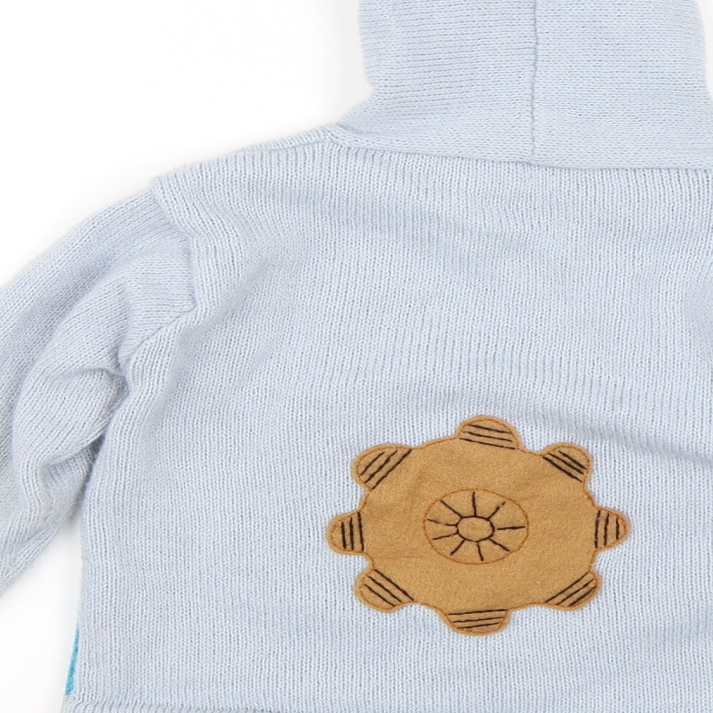 Unitedideas Boys Blue Full Zip Hoodie Size 8 Years - Pirate