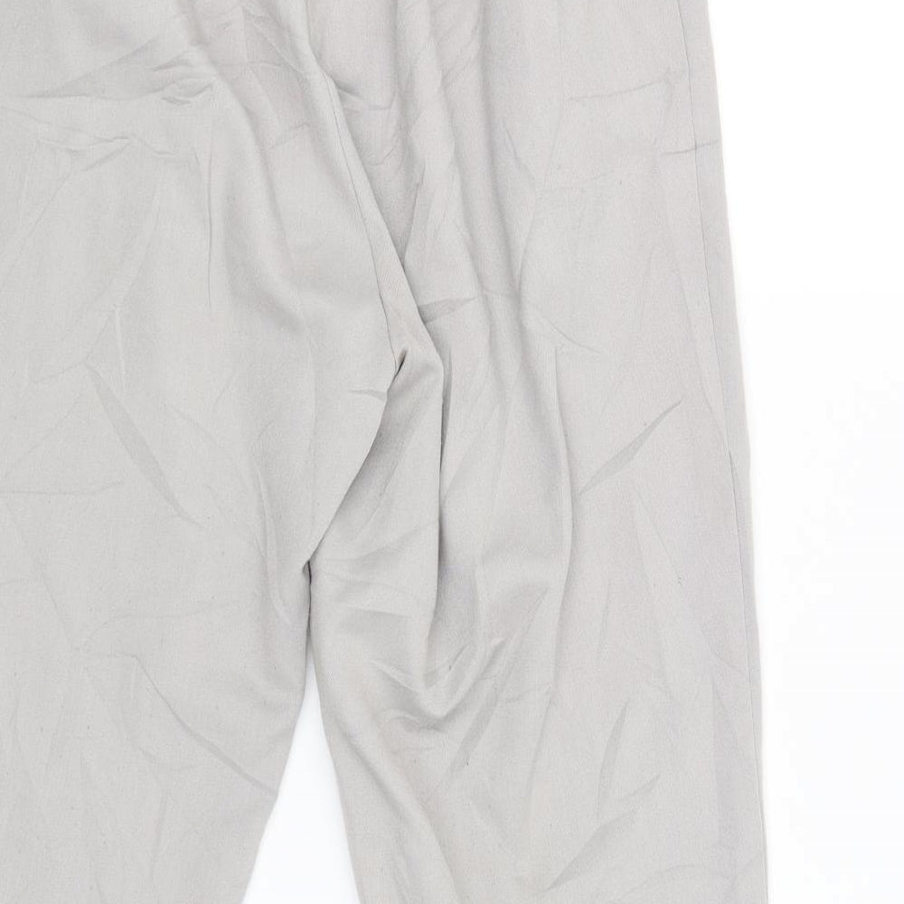 New Look Womens Grey Chino Trousers Size 10 L27 in