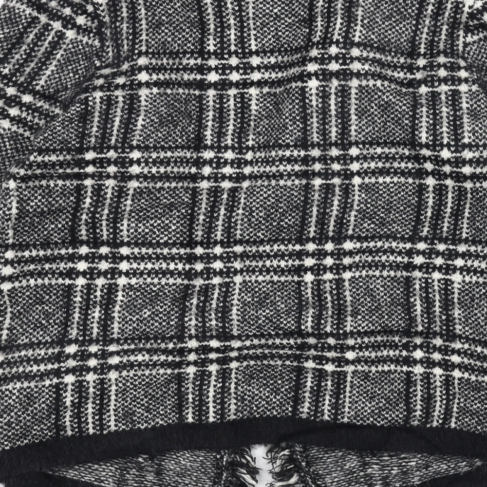 CASAMIA Womens Black Knit Jacket Coatigan Size S