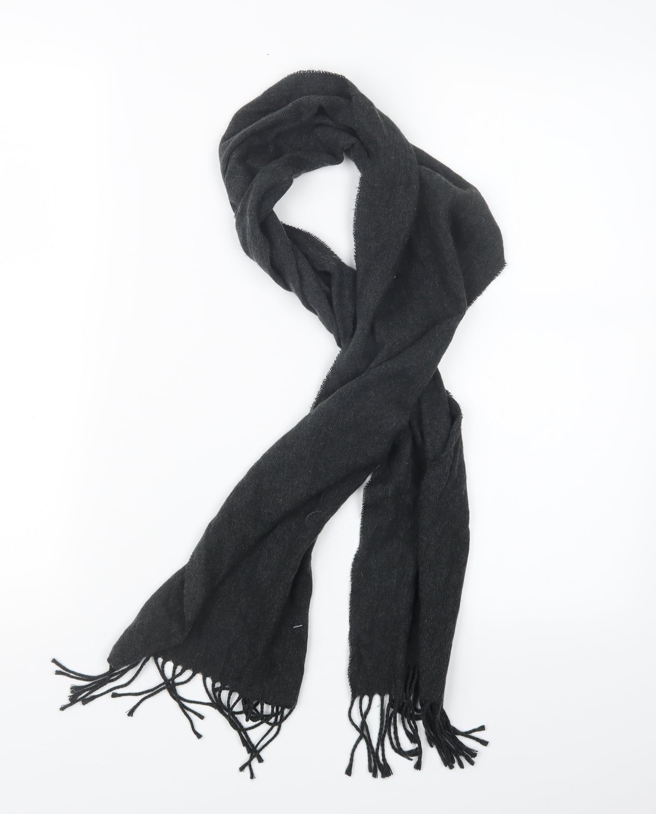 Preworn Womens Grey Knit Scarf