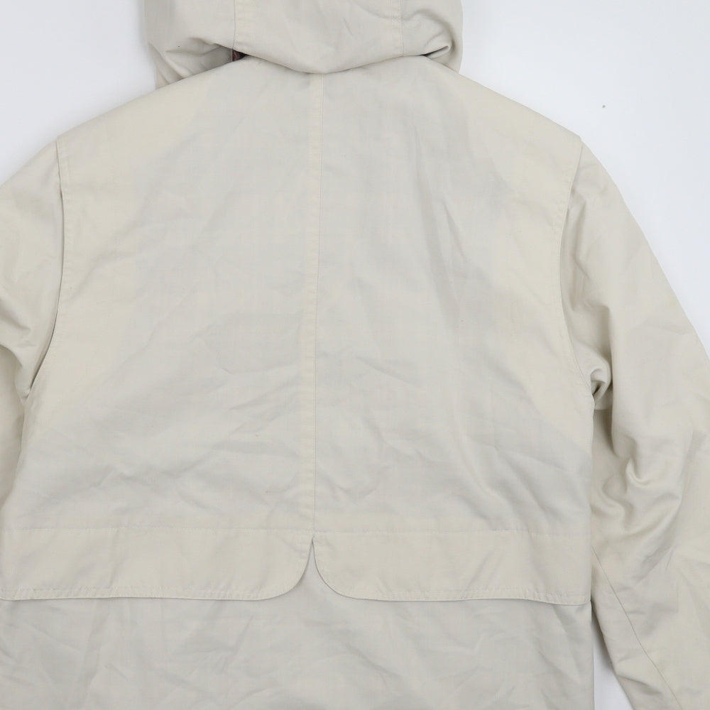 Telemac Mens Beige Jacket Coat Size S