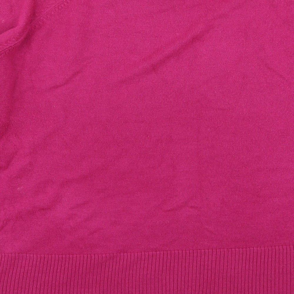 Classic Womens Pink Pullover Jumper Size XL