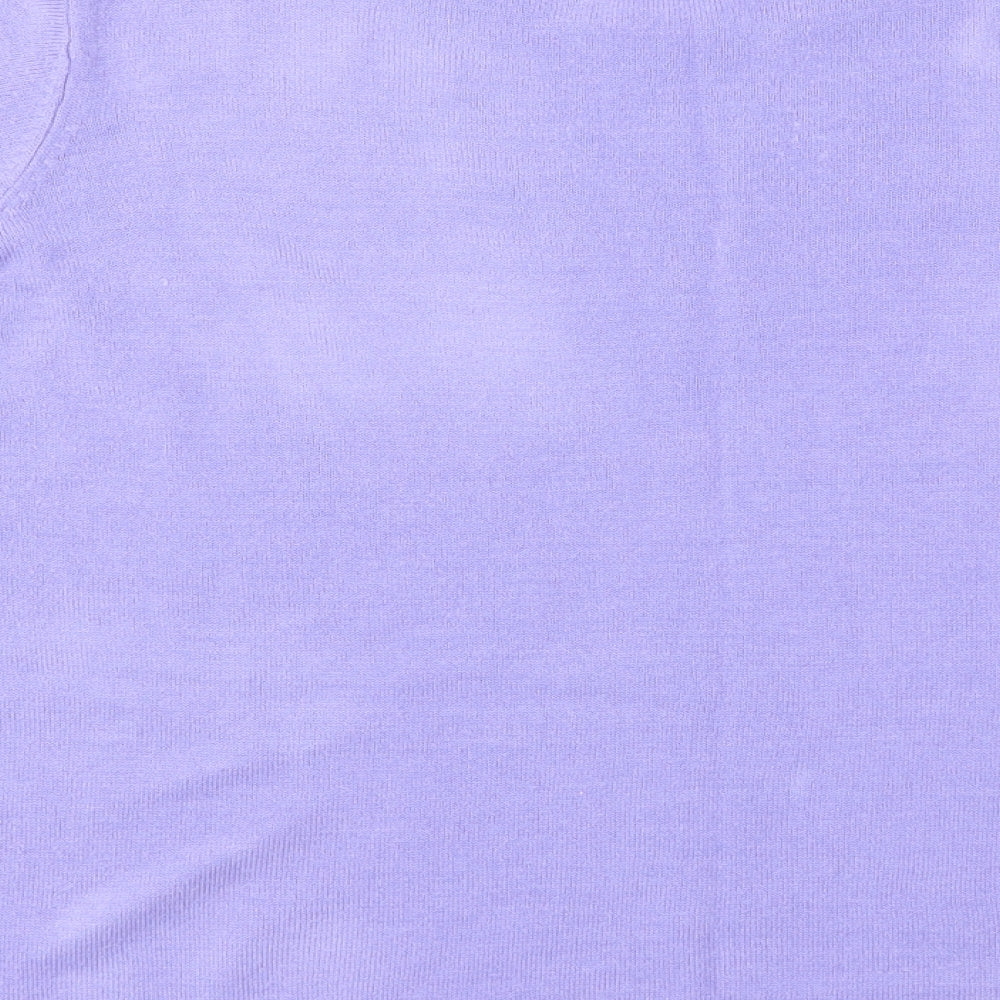 Classic Womens Purple Pullover Jumper Size M