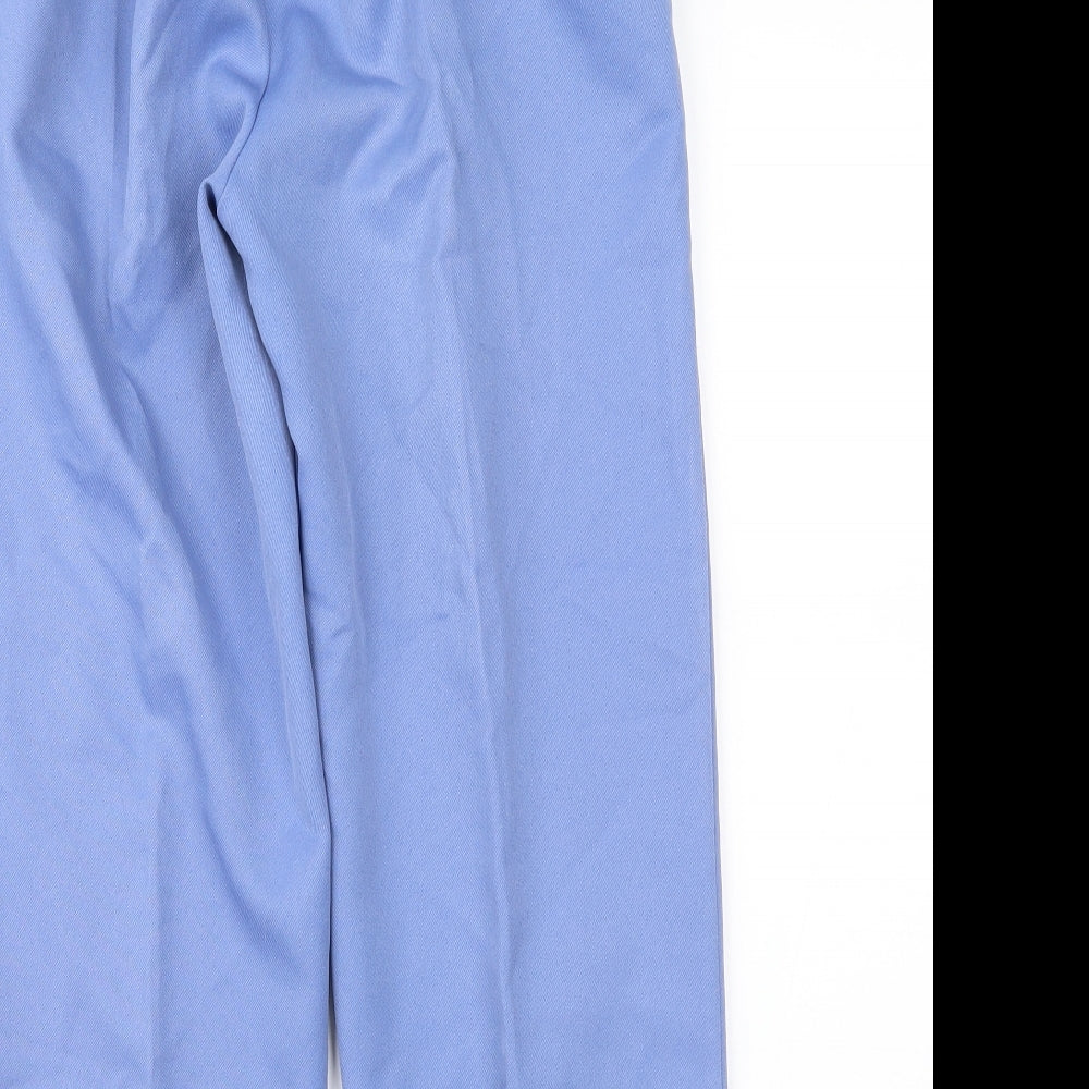 Slima Womens Blue Cropped Trousers Size 12 L24 in