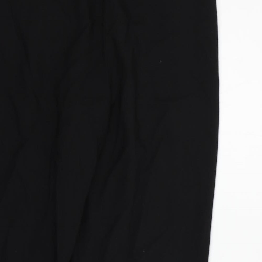 Oasis Womens Black Trousers Size 10 L25 in