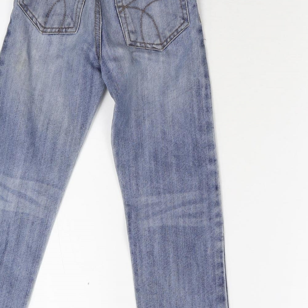 M&Co Girls Blue Straight Jeans Size 6-7 Years