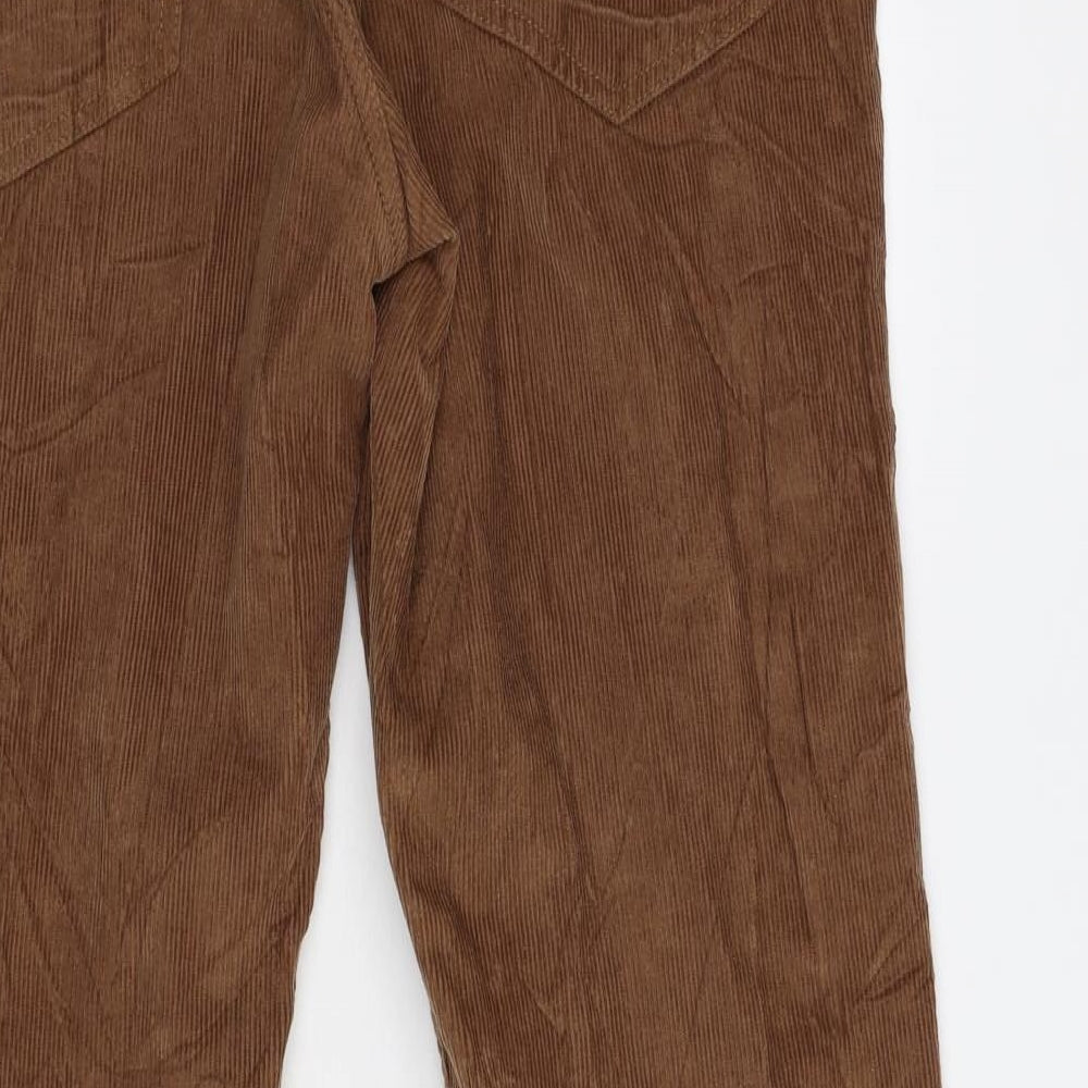 Avenue Mens Brown Corduroy Trousers Size 38 L32 in