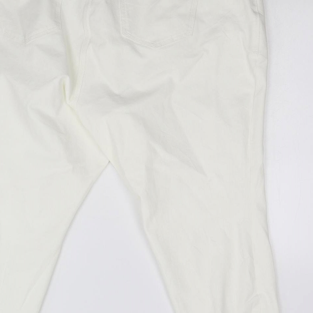Preworn Womens Ivory Denim Skinny Jeans Size 28 L27 in