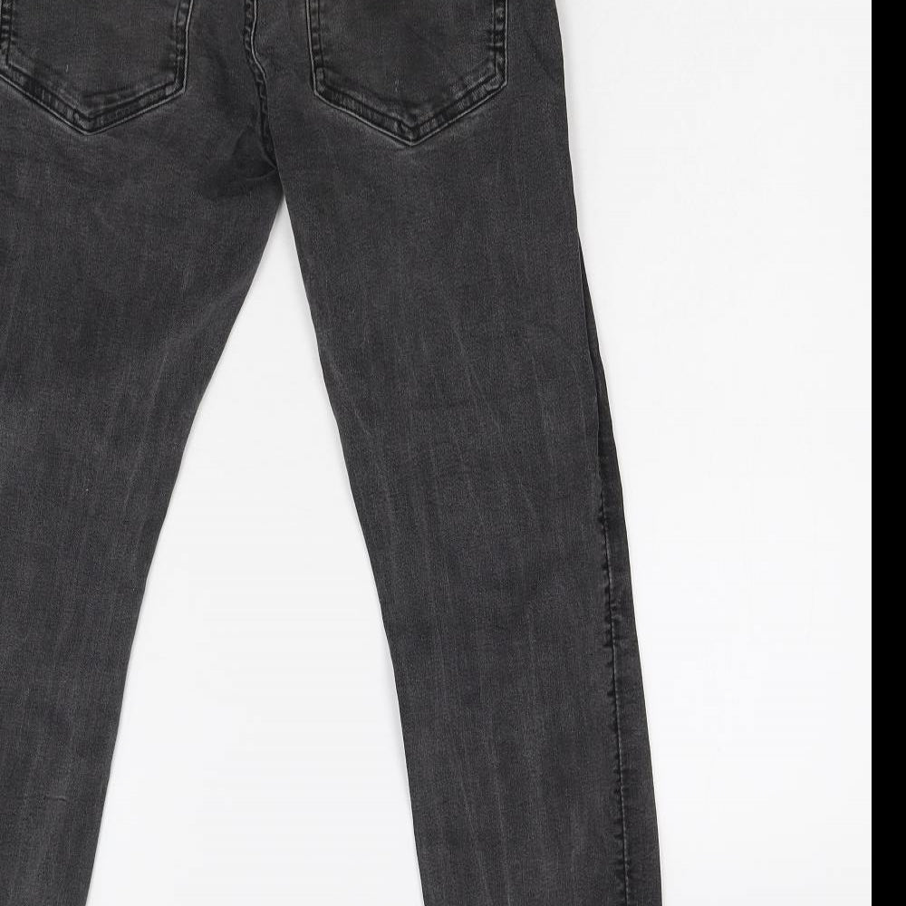 Preworn Womens Black Denim Skinny Jeans Size 10 L26 in