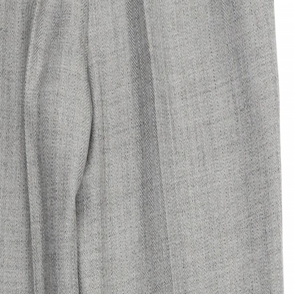 M&S Womens Grey Dress Pants Trousers Size 10 L26 in