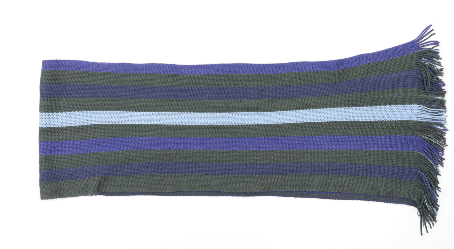Preworn Mens Multicoloured Striped Scarf Size Regular