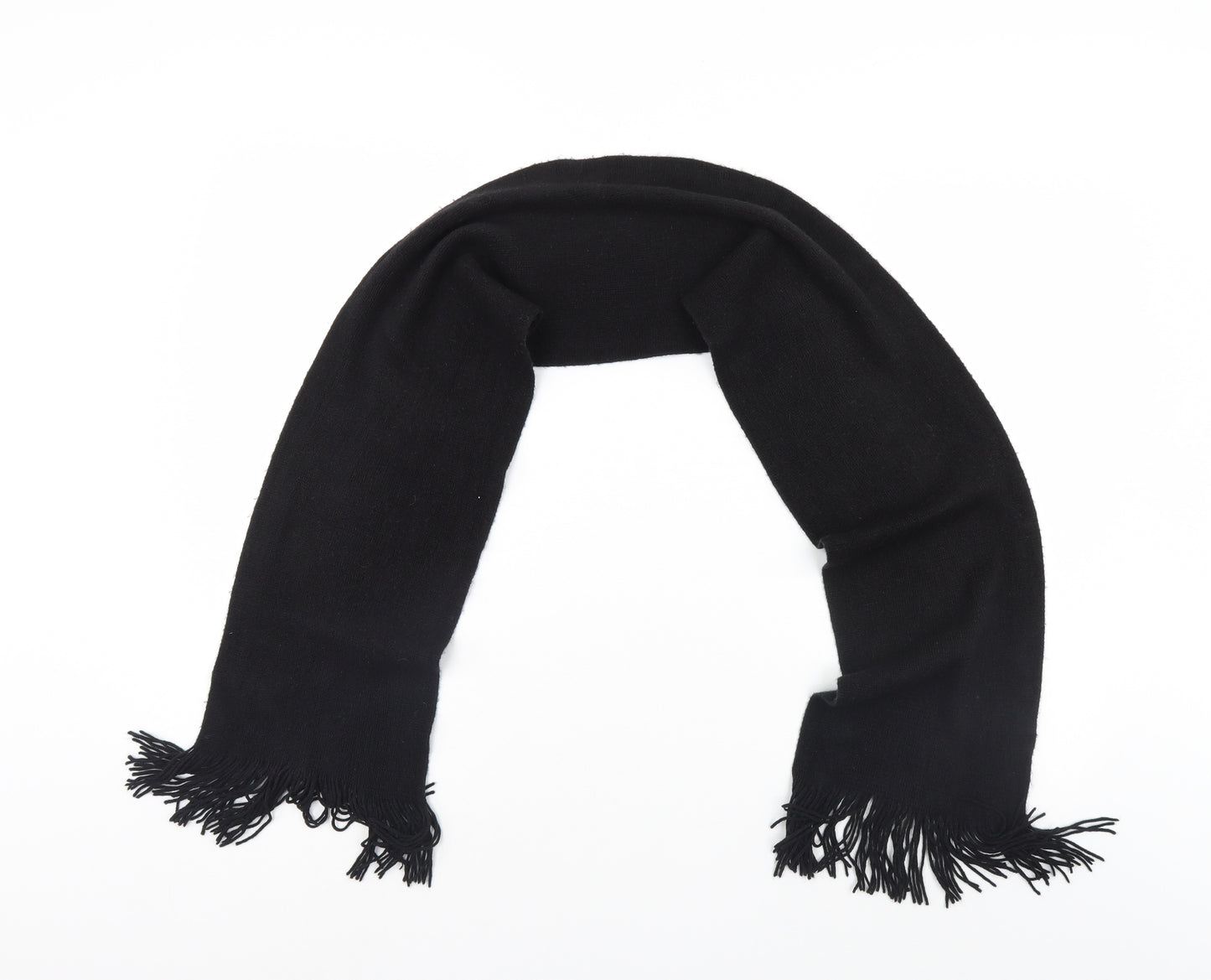 Preworn Black Scarf One Size