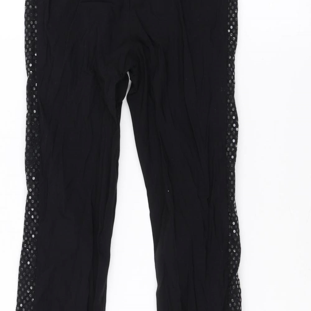 Preworn Womens Black Rain Trousers Trousers Size 28 in L28 in