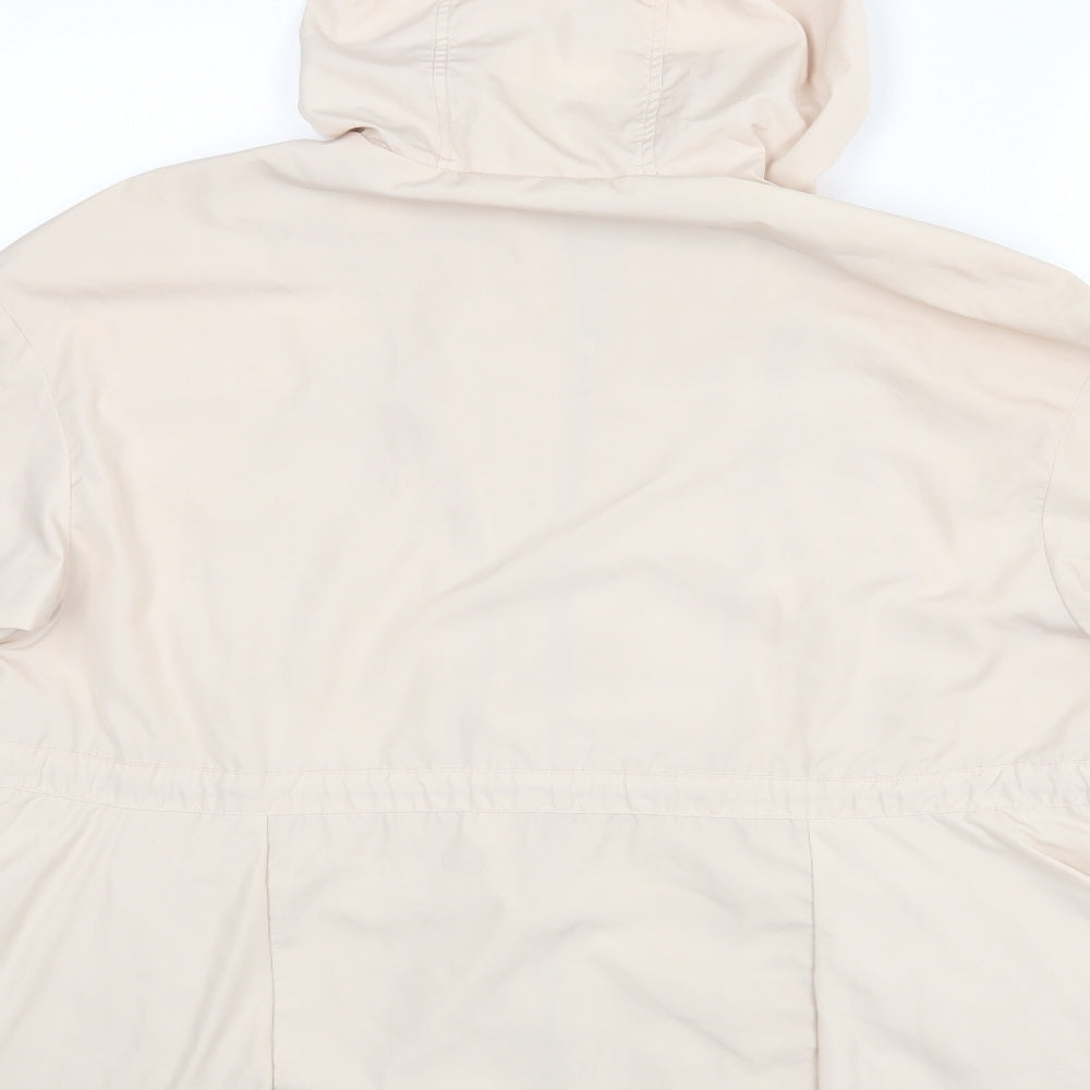 Paspasya Womens Beige Rayon Jacket Coat Size 12