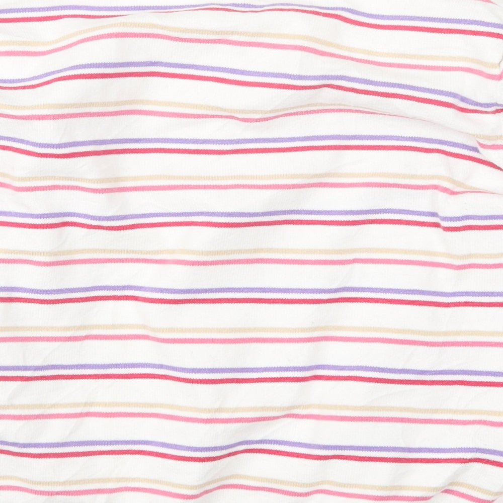 Marks and Spencer Womens Red Striped Knit Cardigan Jumper Size 14