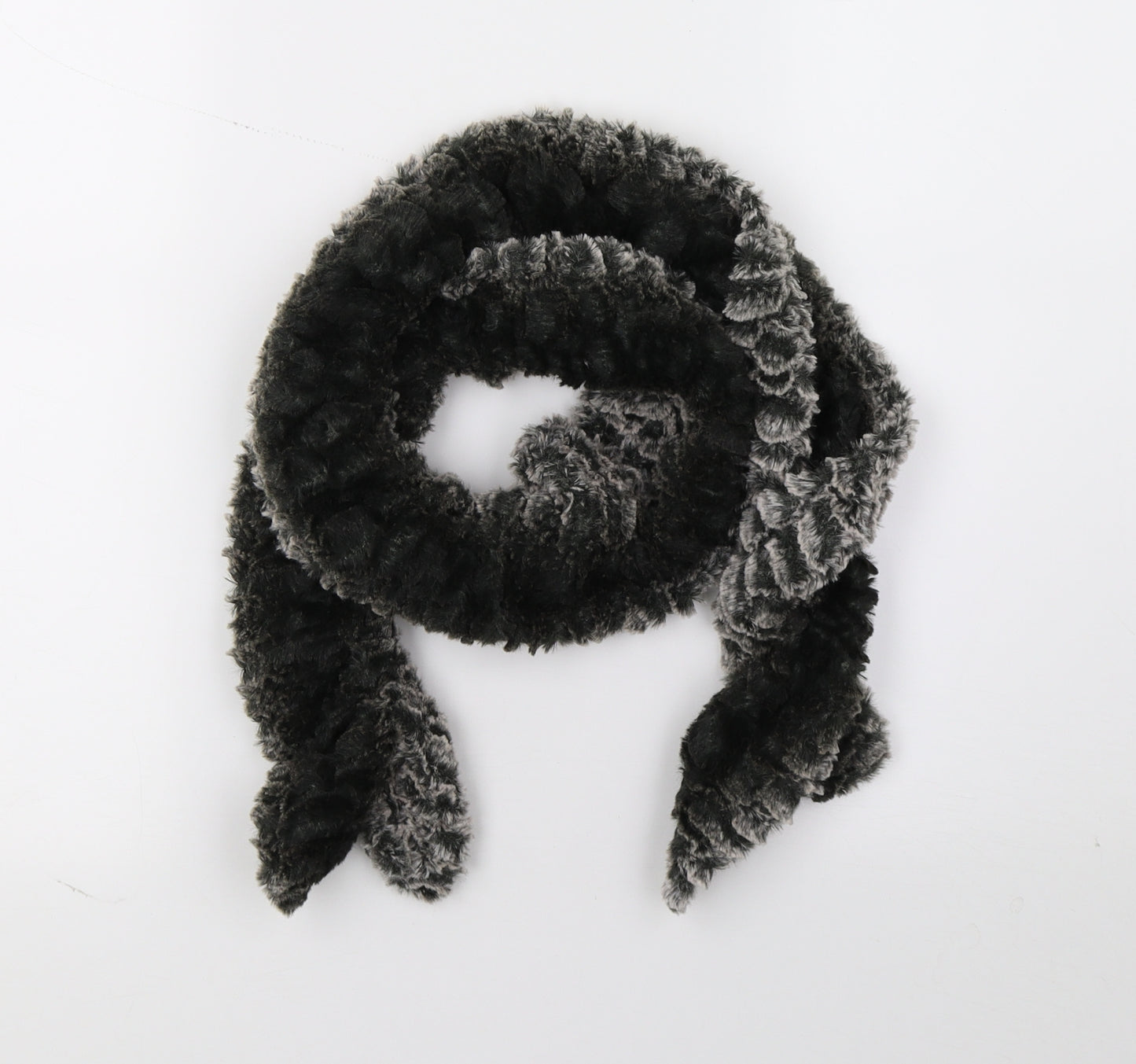 Preworn Womens Grey Scarf - stretch