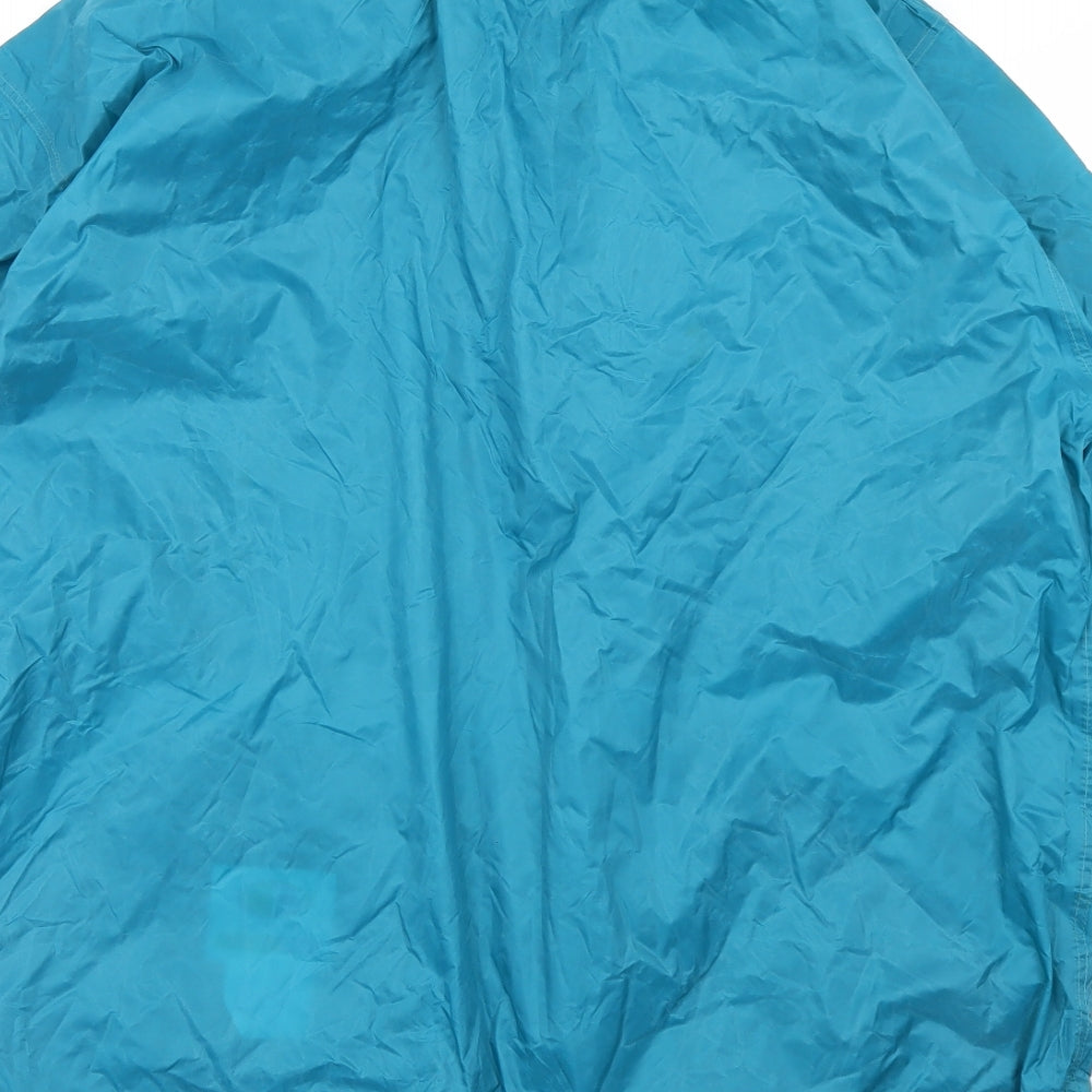 Highpoint Womens Blue Rain Coat Coat Size 16