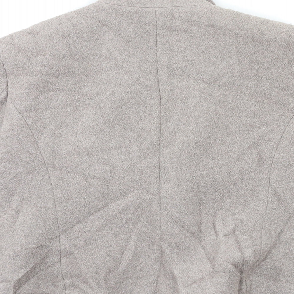 NEXT Womens Grey Overcoat Coat Size 18