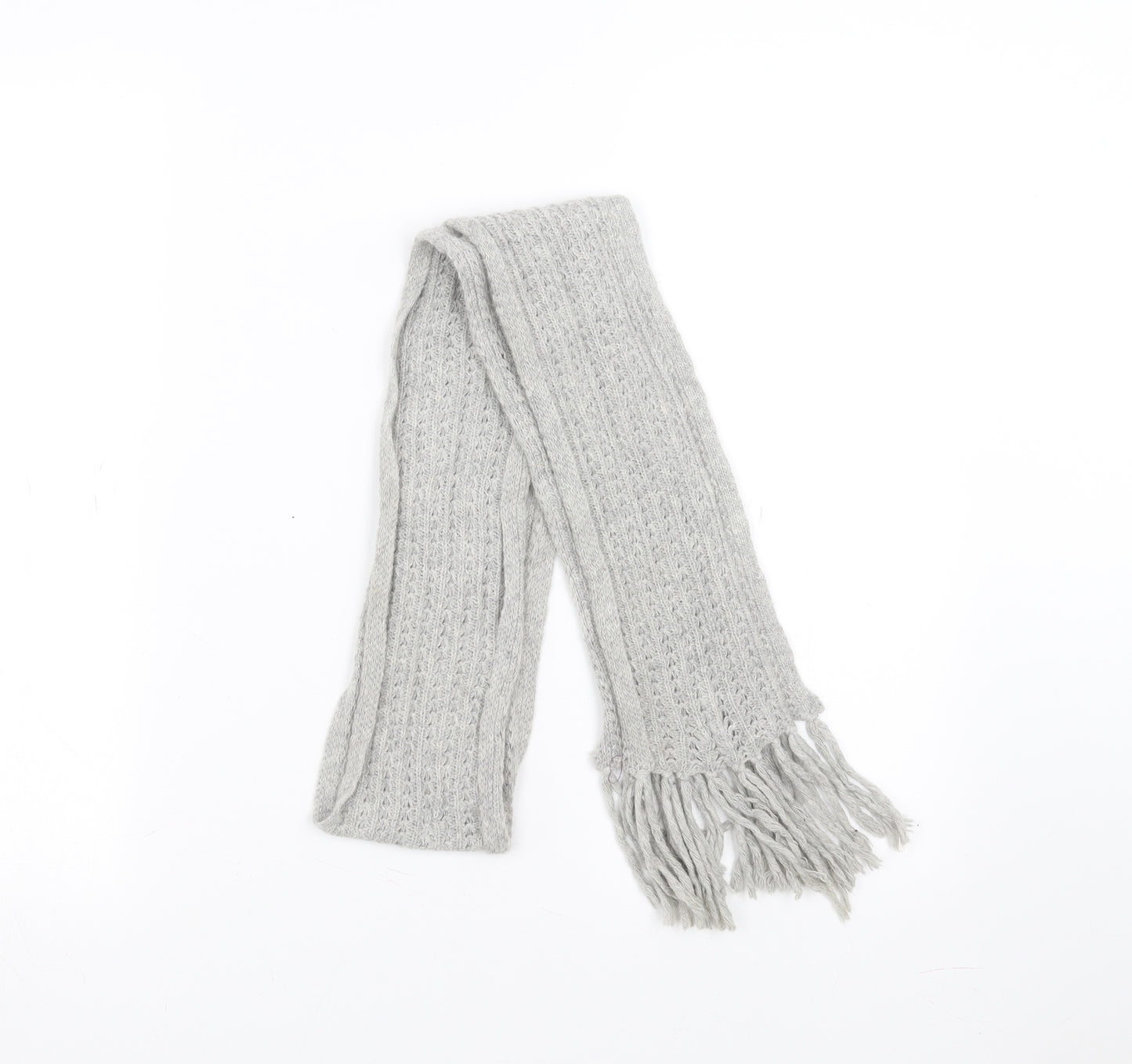 Preworn Womens Grey Knit Scarf
