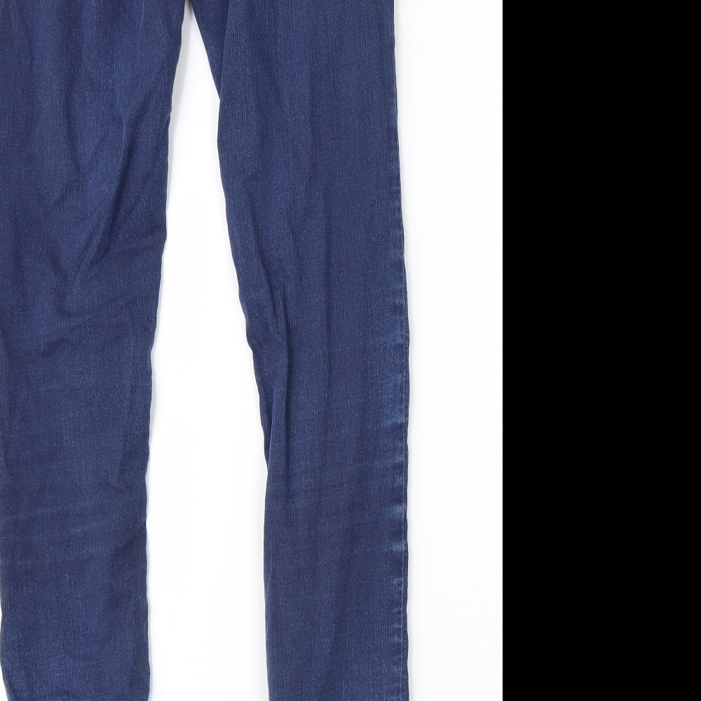 Topshop Womens Black Denim Skinny Jeans Size 28 in L32 in