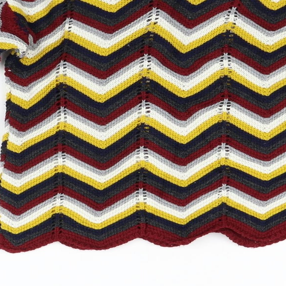 CAMERO ROSE Womens Red Striped Pullover Jumper Size S