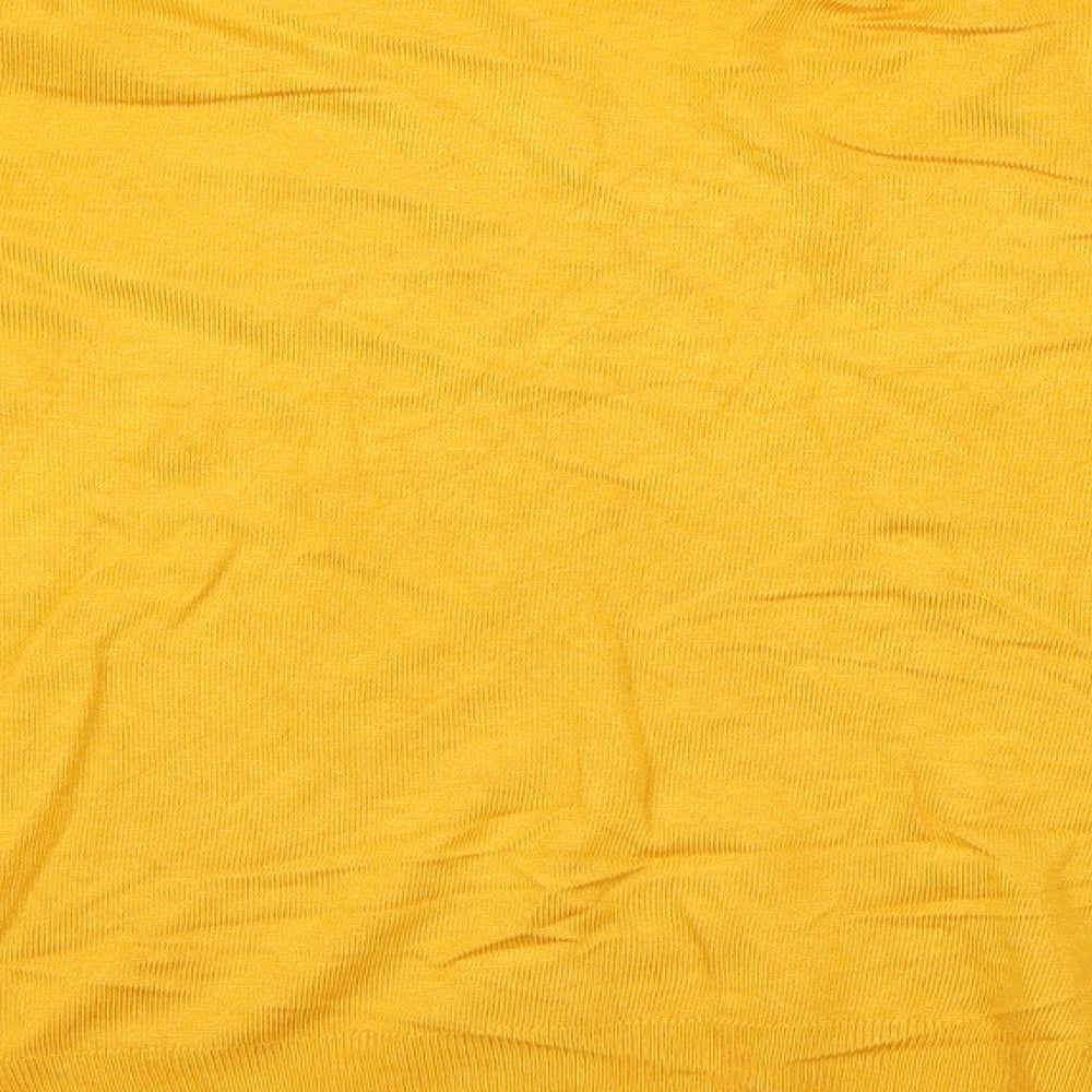 George Womens Yellow Basic Blouse Size 8