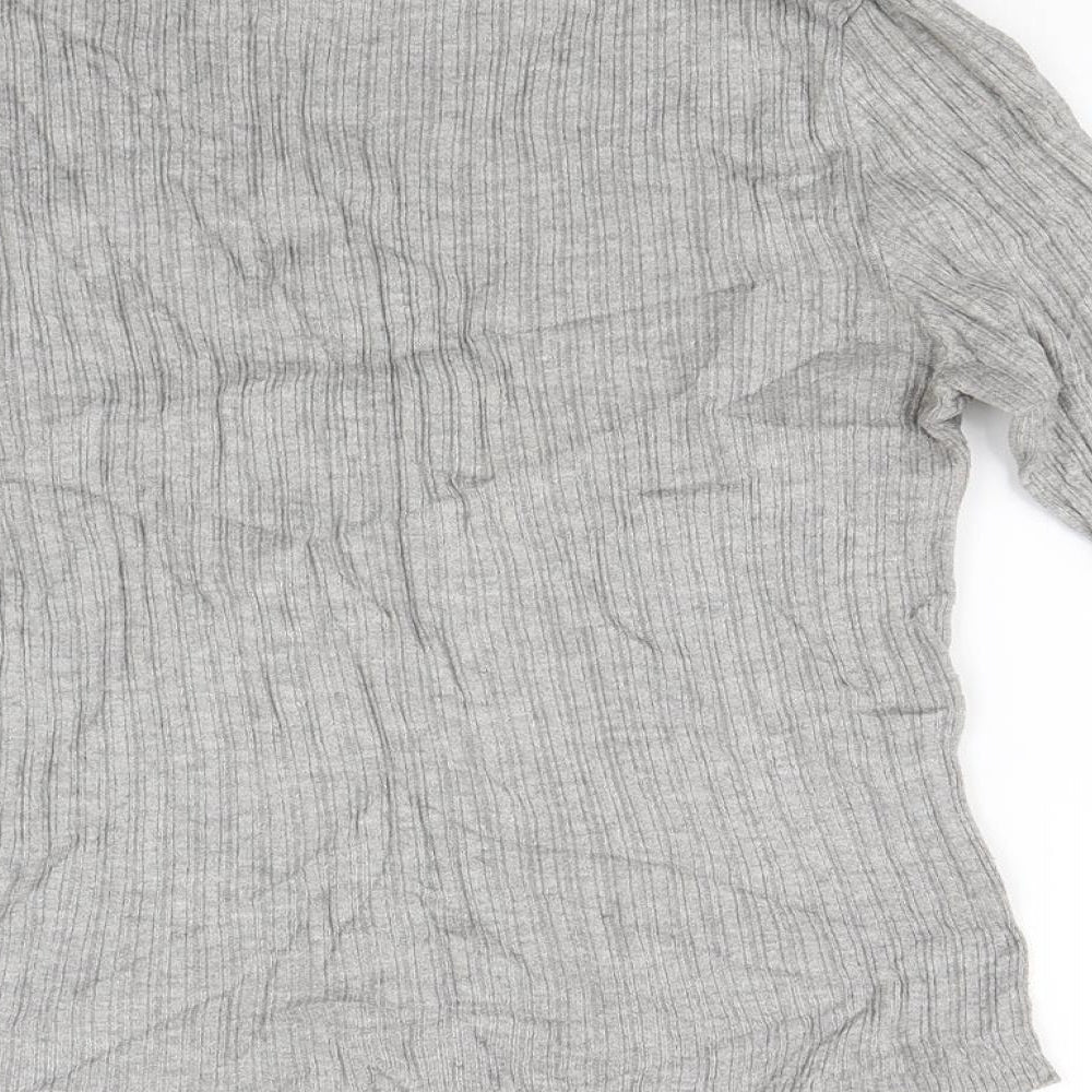 Primark Womens Grey Knit Pullover Jumper Size 10