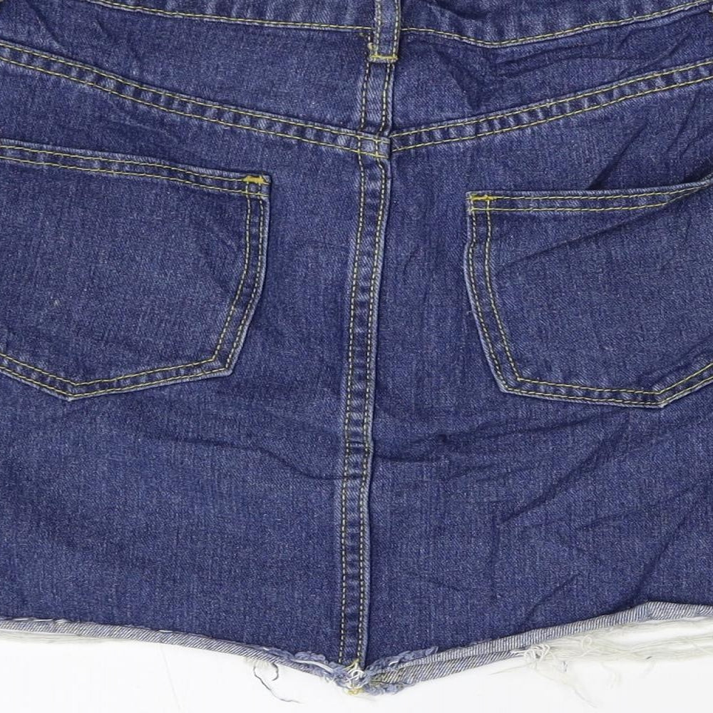 M Womens Blue Denim Mini Set Size 10